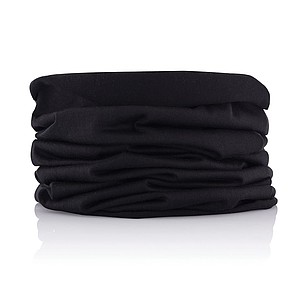Multifunkční šátek, černá - reklamní čepice