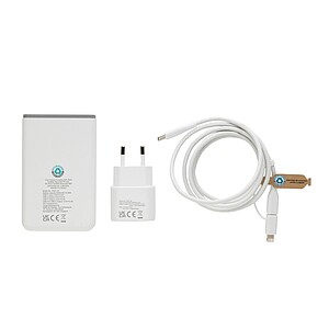 Nabíjecí sada 3ks Surge 20W USB C z RCS recyklovaného plastu, černá