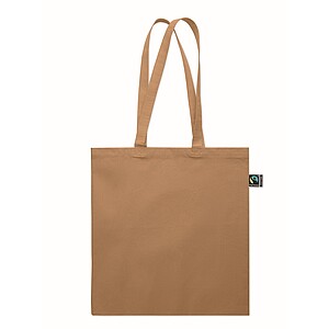 Nákupní taška, Fairtrade 180g, tmavě béžová