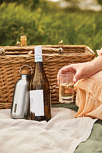 Nerezová láhev na vodu 600ml, tyrkysová