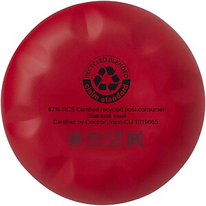 Nerezová termoláhev na pití z recyklované nerezové oceli, 500ml, červená