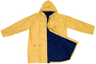 Oboustranná pláštěnka, PVC, velikost XL, žluto modrá - reklamní deštníky