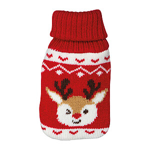 Ohřívač rukou s vánočním motivem, červená