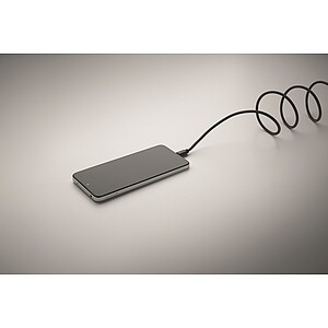 Opletený magnetický kabel, bilá/černá