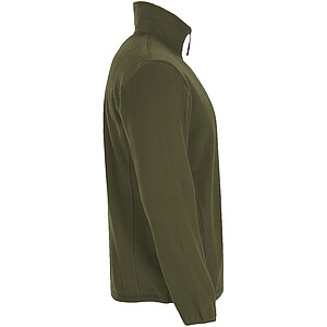 Pánská fleecová celorozepínací bunda, ROLY ARTIC, vojenská zelená tmavá, vel. XL