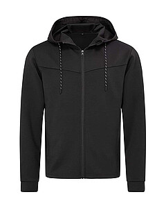 Pánská mikina STEDMAN RECYCLED SCUBA JACKET MEN, černá, XL - potisk mikin