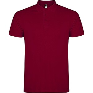 Pánská polokošile s krátkým rukávem, ROLY STAR, vínová, 2XL