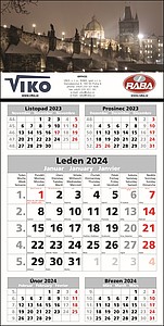 PĚTIMĚSÍČNÍ nástěnný kalendář 2025