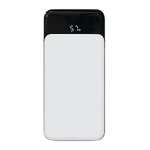 Plastová powerbanka 10 000 mAh, bílá