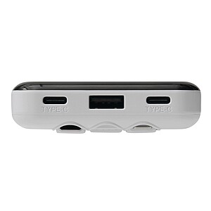 Plastová powerbanka 10 000 mAh, bílá