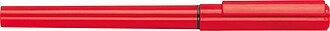 Plastová propiska s víčkem, červená