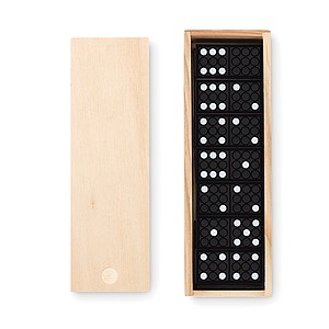 Plastové domino v dřevěné krabičce