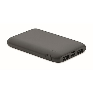 Powerbanka 5000 mAh, tmavě šedá