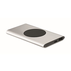 Powerbanka 5000mAh 15W, stříbrná