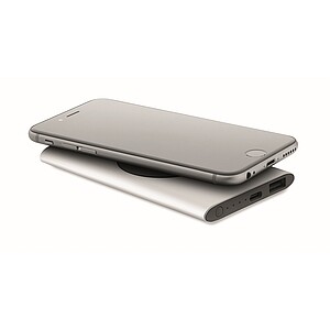 Powerbanka 5000mAh 15W, stříbrná