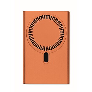 Powerbanka s bezdrátovou nabíječkou, oranžová