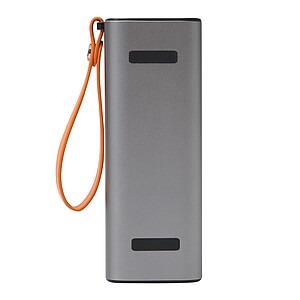 Powerbanka s integrovaným nabíjecím kabelem 20 000 mAh, stříbrná