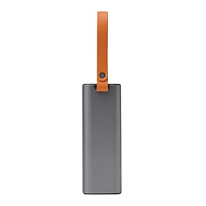 Powerbanka s integrovaným nabíjecím kabelem 20 000 mAh, stříbrná