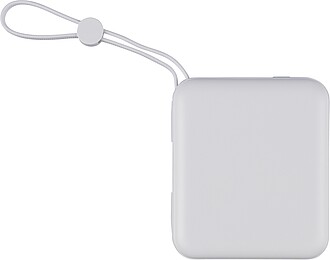 Powerbanka z recyklovaného ABS, bílá