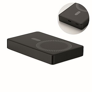 Powerbanka z recyklovaného hliníku 10.000 mAh, černá - reklamní předměty