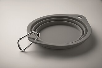 Přenosná miska pro domácí mazlíčky, tmavě šedá