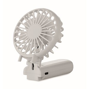 Přenosný skládací ventilátor, bílá