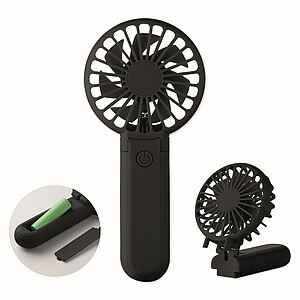 Přenosný skládací ventilátor, černá