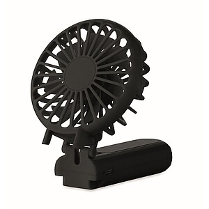 Přenosný skládací ventilátor, černá