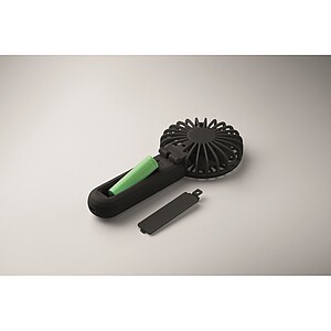Přenosný skládací ventilátor, černá