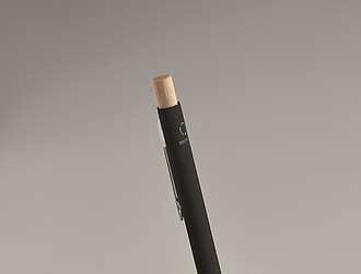 Propiska z recyklovaného hliníku, černá