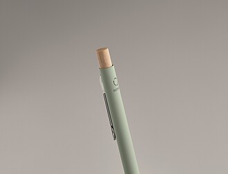 Propiska z recyklovaného hliníku, zelená