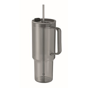 Průhledný hrnek 1200 ml, šedá