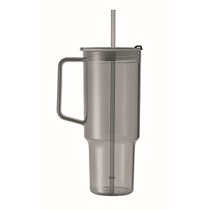 Průhledný hrnek 1200 ml, šedá