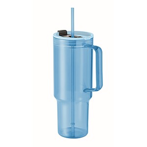 Průhledný hrnek 1200 ml, světle modrá
