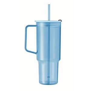 Průhledný hrnek 1200 ml, světle modrá