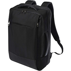 Recyklovaný rozpínatelný batoh na notebook Expedition Pro 17" GRS 35L, černá - batoh s potiskem