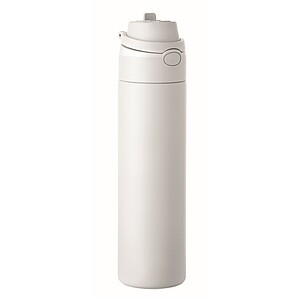 RENGIN Jednostěnná láhev z nerezové oceli 650 ml, bílá - reklamní předměty