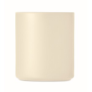 Rovný plastový hrnek, objem 300ml, béžová