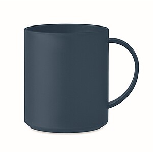 Rovný plastový hrnek, objem 300ml, námořní modrá