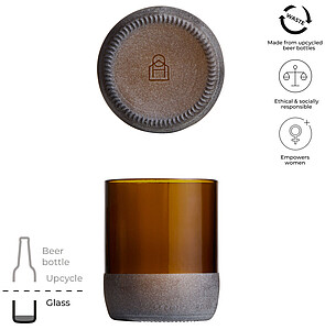 Sada dvou pivních sklenic, 160 ml, hnědá