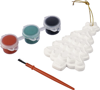 Sada na malování vánočního stromečku, vícebarevná