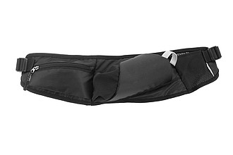 SCHWARZWOLF MAFADI Sportovní bežecká ledvinka s kapsou na láhev, černá