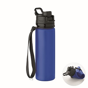 Silikonová sportovní láhev 500 ml,, královská modrá