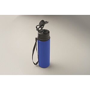 Silikonová sportovní láhev 500 ml,, královská modrá
