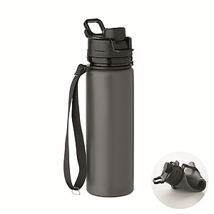 Silikonová sportovní láhev 500 ml,, tmavě šedá - reklamní předměty