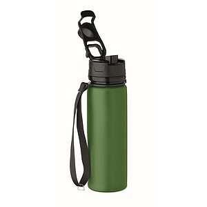Silikonová sportovní láhev 500 ml,, tmavě zelená