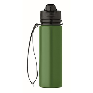 Silikonová sportovní láhev 500 ml,, tmavě zelená