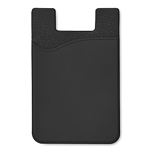 Silikonový držák na karty, černý