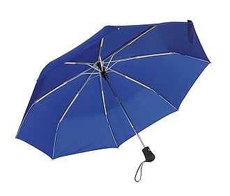 Skládací automatický deštník, modrý - reklamní deštníky