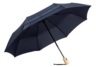 Skládací deštník, automatický, větruodolný, pr. 97cm, námořní modrá - reklamní deštníky
